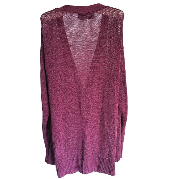 Equipment Femme Knit Cardigan Sweater Button Up Maroon Small Academia Preppy - Picture 4 of 5